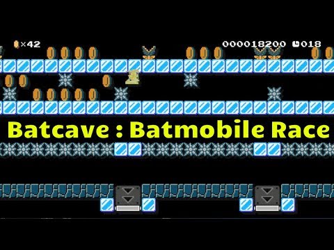 Super Mario Maker Batcave : Batmobile Race 40s By Luciano (World Record)