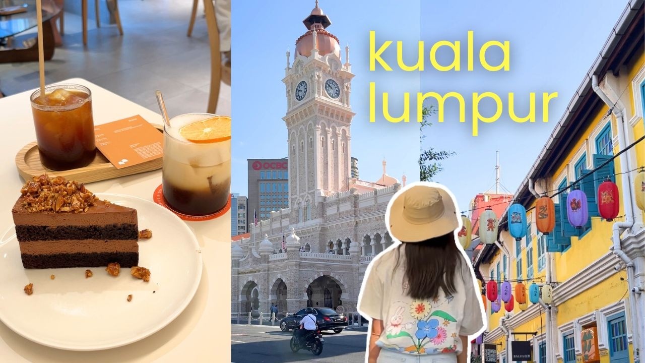 kuala lumpur vlog 🚄 new train to KL, hidden shops, cafes, city vibes