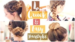 How To: 4 Quick & Easy Hairstyles  Zoella ad