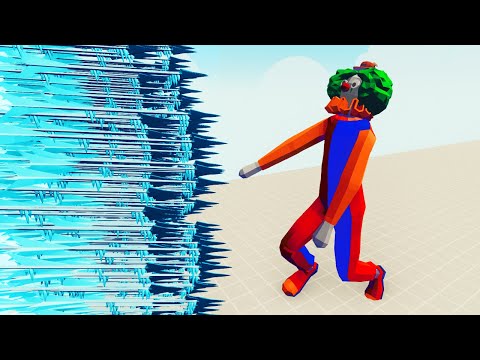 🤡 CRAZY Giant CLOWN vs ⚡ Every GOD - part 1 | Totally Accurate Battle Simulator | TABS