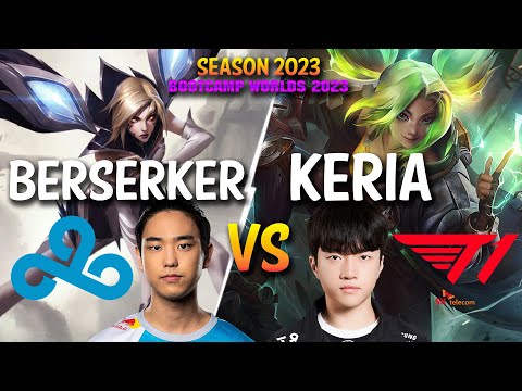 C9 Berserker vs T1 Keria - Berserker KAI'SA vs Keria ZERI ADC - Patch 13.18 KR Ranked