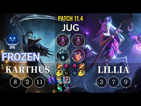 SUP Frozen Karthus vs Lillia Jungle - KR Patch 11.4