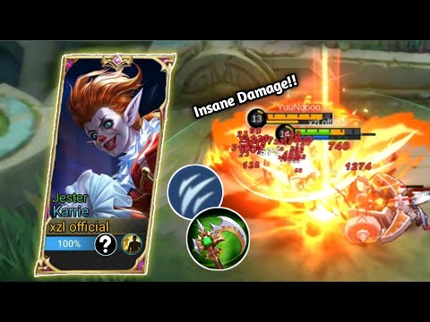KARRIE OVERPOWERED BUILD & EMBLEM | EZ COUNTER FANNY | MLBB
