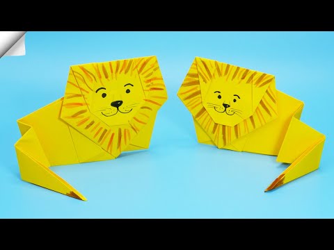 DIY Paper LION Paper crafts
