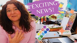 Sketchbook Tour, Best Drawing Supplies, Copic DISASTER and Exciting News! Art Studio Vlog Art Chat!