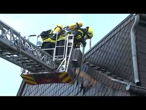 Fassadenbrand in Jüchen am 29.5.2015