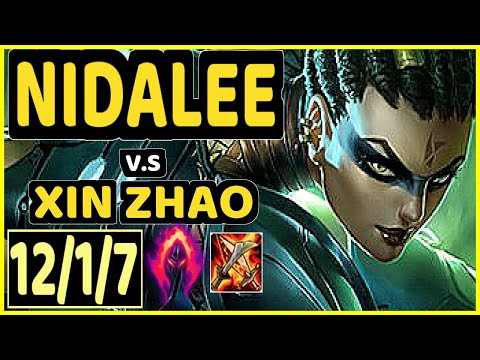 BLUERZOR (NIDALEE) vs XIN ZHAO - 12/1/7 KDA JUNGLE CHALLENGER GAMEPLAY - EUW