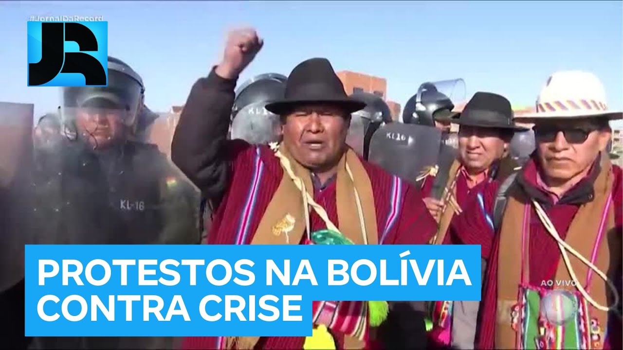 Na Bolívia, cerca de dez mil manifestantes bloqueiam estradas em protesto contra crise econômica