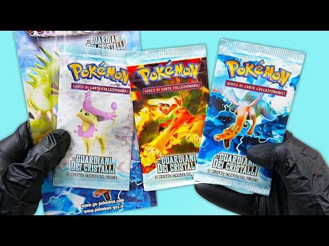 I OPEN 2 POKEMON EX CRYSTAL GUARDIANS SACHETS, VERY EXPENSIVE AND UNFINDABLE!