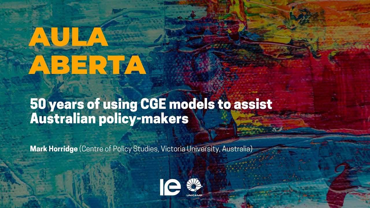 50 years of using CGE models to assist Australian policy-makers, by Mark Horridge