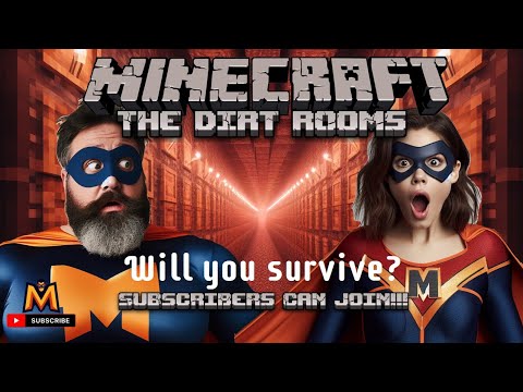 Survive THE DIRT ROOMS in Minecraft SMP - Bedrock & Java!