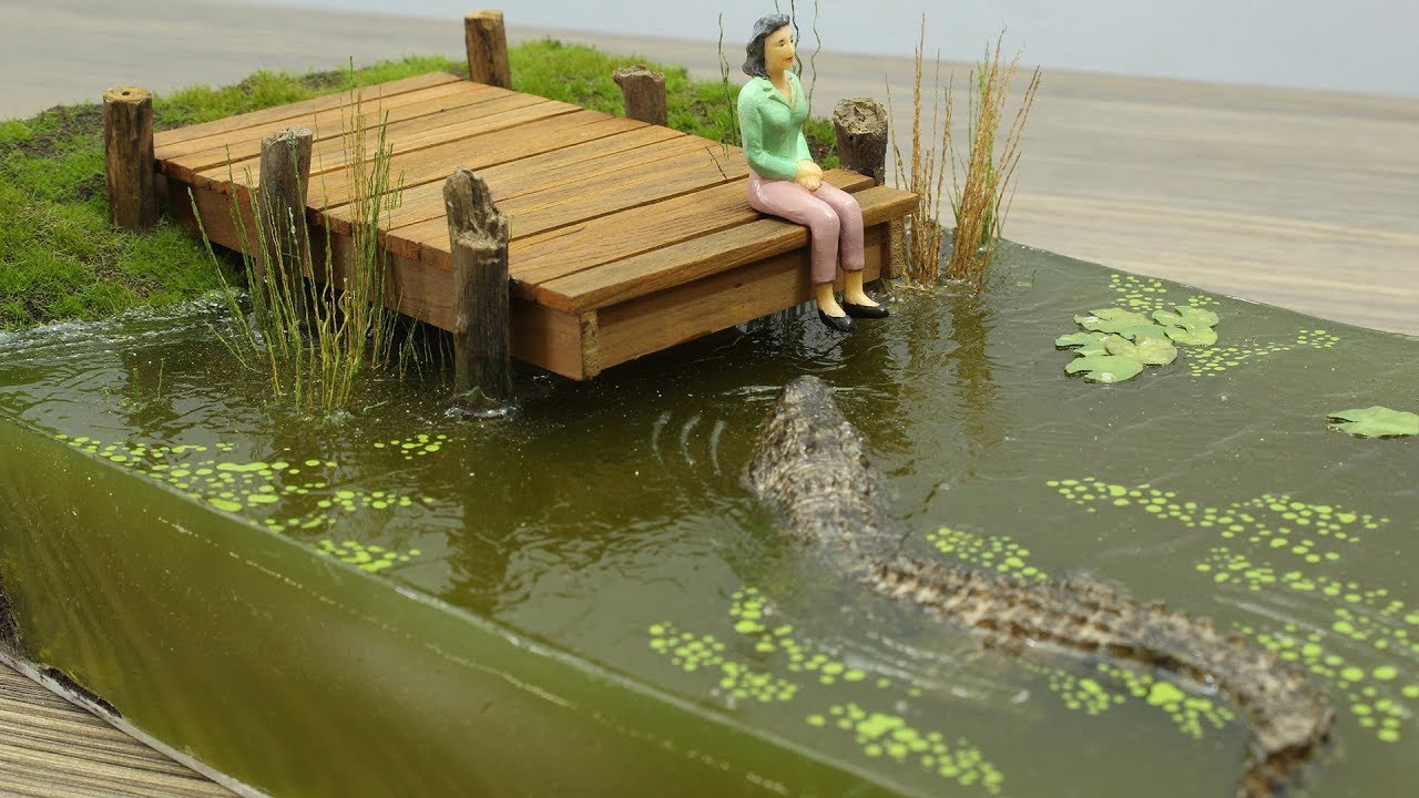 How to Make The Swamp || Crocodile Diorama || Resin Art
