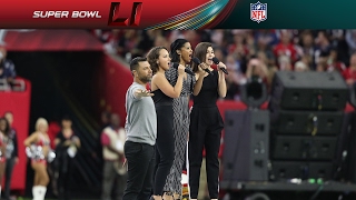 Hamilton Cast Members Perform America the Beautiful at Super Bowl LI | NFL