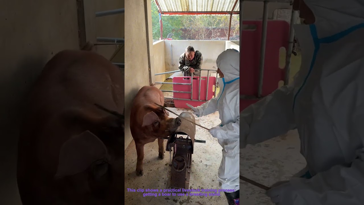 Livestock Training Tip: Teaching a Boar to Mount a Breeding Stand