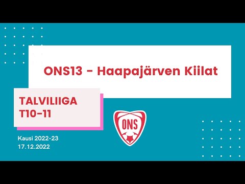 Talviliiga T10-11, ONS13 valkoinen -  Haapajärven Kiilat