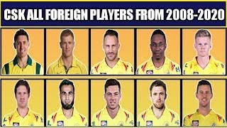 CSK All Foreign Players From 2008-2020 | CSK All Overseas Players in History of IPL | IPL 2020 CSK |
