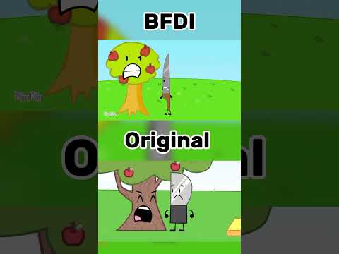 II S1E2 Remastered Original vs BFDI comparison #bfdi #objectshow #inanimateinsanity #reanimated