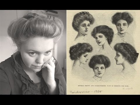 Edwardian era (ca. 1900) hair updo