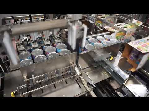 Tisma LSC 40 Cartoner, Pre Stacked Cans of Pet Food - BW Integrated Systems