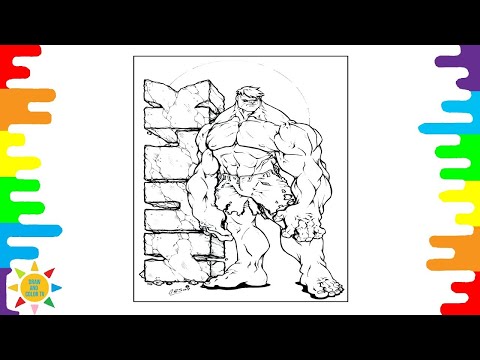 Powerful Hulk Coloring Page | Avenger Coloring | Hulk | Sub Urban - Cradles