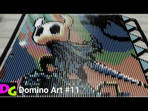 HOLLOW KNIGHT from 20000 dominoes / Domino Art #11