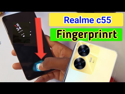 Realme c55 display fingerprint setting/Realme c55 fingerprint screen lock/fingerprint sensor