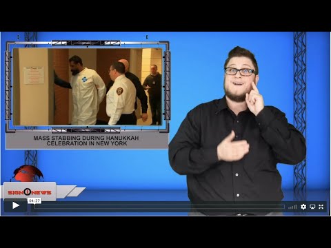 Mass stabbing during Hanukkah celebration in New York (ASL - 12.29.19)