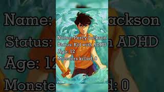 Percy Jackson evolution