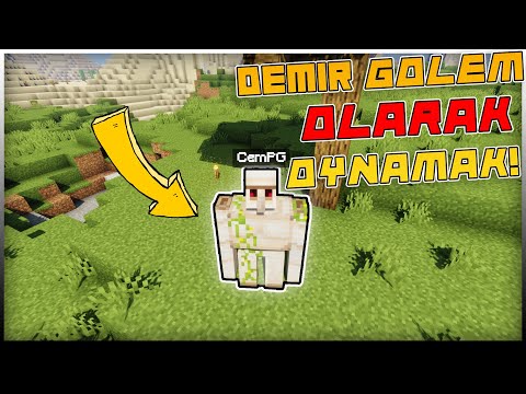 minecraft AMA demir golem olarak oynamak !!! - Minecraft