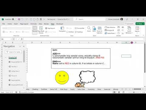 Exceldə səhifələr arası necə keçid edim? | How to navigate or move  between Excel sheets?