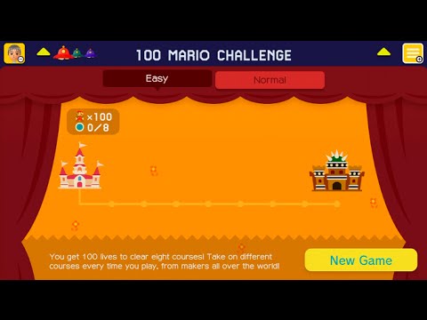 Super Mario Maker - Normal - 100 Mario Challenge