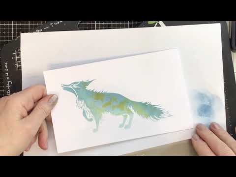 Lavinia Stamps Fox Stamps, along with a Gorgeous Stencil of Sunny !