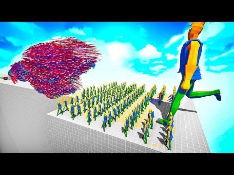 100x ROBLOX NOOB + GIANT vs EVERY GOD - 🏹Totally Accurate Battle Simulator TABS