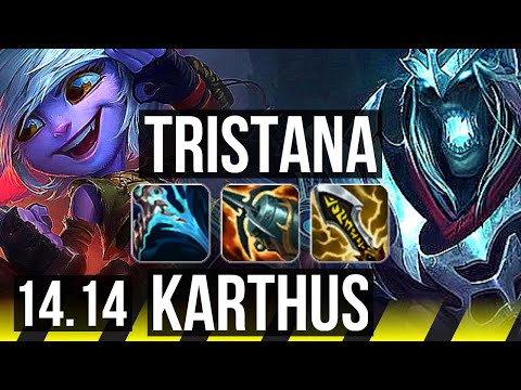 TRISTANA & Rakan vs KARTHUS & Zoe (ADC) | 11/0/5, 70% winrate, Legendary | EUW Master | 14.14