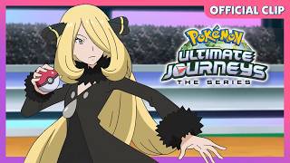 Ash vs. Cynthia! 💥 | Pokémon Ultimate Journeys: The Series | Official Clip
