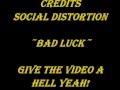 Social Distortion - Bad Luck (Lyrics)