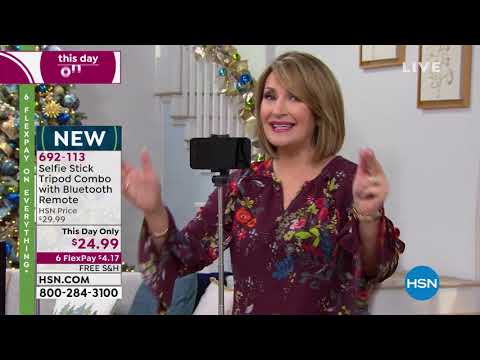 Selfie Stick Tripod Combo with Bluetooth Remote Control