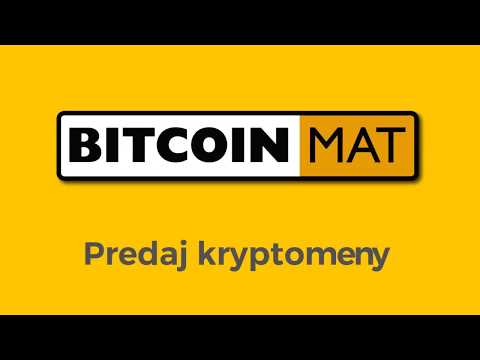 Ako predať kryptomenu v bitcoinmate?