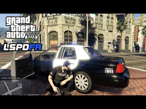 [4K] GTA 5 - LSPDFR Playing As A Cop Episode #75: Vinewood Bank Robbery Shootout