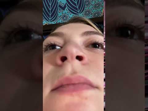 Funny Woman Playing With Her Nose😂