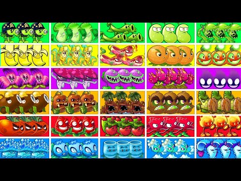 Tournament 30 Plants Team COLORFUL Battlez - Who Will Win? - Pvz 2 Plant vs Plant  #NS #pvz2