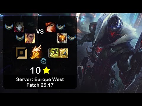 Jhin ADC + Rell vs Miss Fortune + Bard - EUW Challenger - Patch 25.17