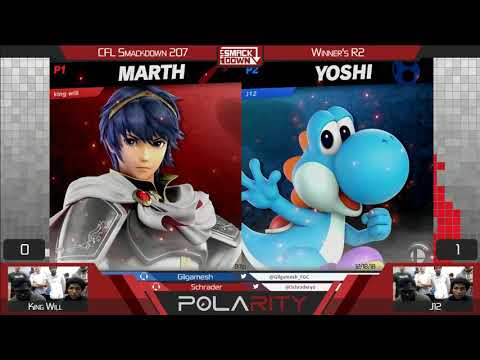 CFL Smackdown 207 Ultimate - KingWill (Marth) vs J12 (Yoshi) - Winners R2