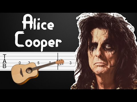 Poison - Alice Cooper Guitar Tutorial, Guitar Tabs, Guitar Lesson