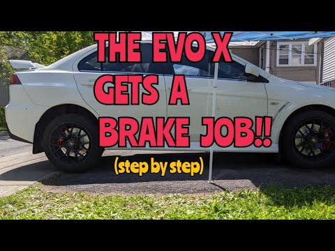 MITSUBISHI LANCER EVO X BREMBO BRAKE JOB FRONT AND REAR! (How-To)