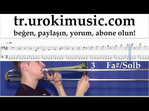 Trombon dersleri Jonas Blue - Mama Notalar Eğitim Bölüm#1 um-i723