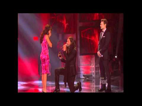 Ace Young Proposes To Diana DeGarmo Live On American Idol.