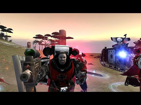 Black Templars vs Tyranids: Dawn of War - Unification mod Survival | Warhammer 40k