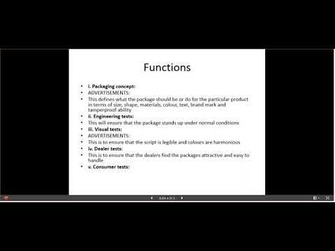 Module 3: Food packaging