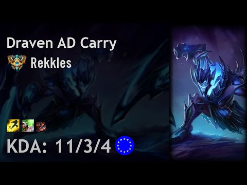 Draven AD Carry vs Sivir - Rekkles - EUW Challenger Patch 6.17